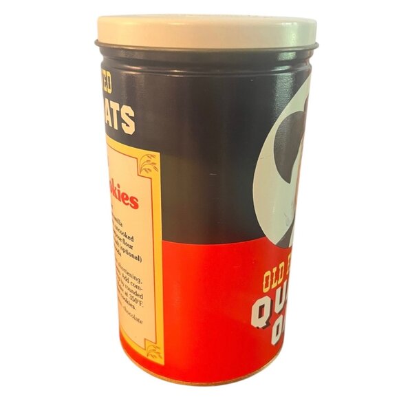Vintage 1982 Quaker Oats Limited Edition Tin 7.5" X 4" Collectible Container - Picture 4 of 10